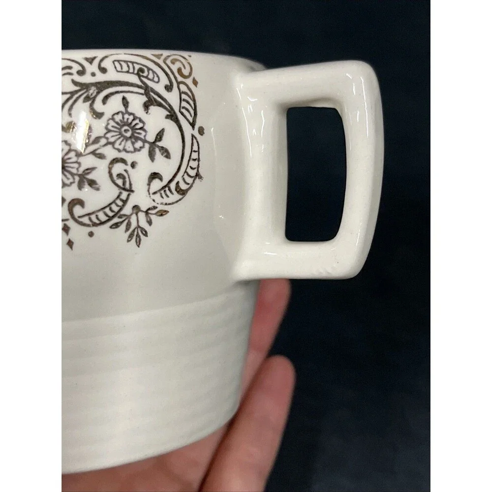 VTG Rare American Limoges Triumph China D’or Milk/ Creamer #1T-S284 22k Gold‎